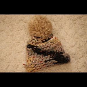 World Market Hat with Pom Pom